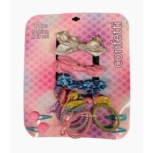 12-Piece Fashion Hair Set For Girls With Bows & Clips